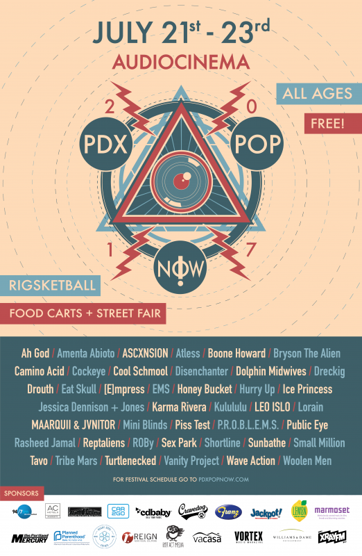 PDX Pop Now! Festival Poster 2017 