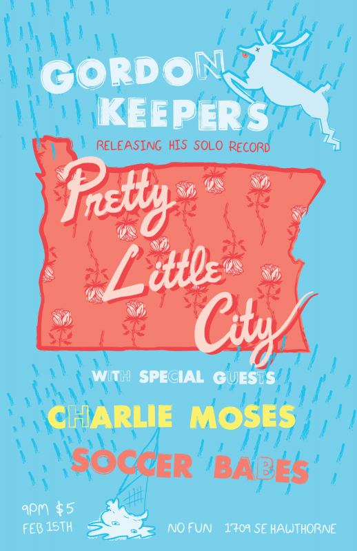 Gig Poster Pretty Little City - Gordon Keepers