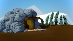 Low Poly Gold Mine