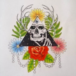 Contemplative Skull