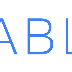 Hexablu Logo, Horizontal, Blue