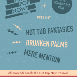 Gig Poster for PDX Pop Now! Fundraiser 